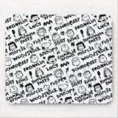 Erdnusszeichen Graffiti Muster Mousepad (Vorne)