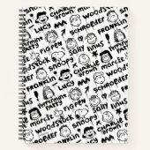 Erdnusszeichen Graffiti Muster Notizblock (Vorderseite)