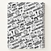 Erdnusszeichen Graffiti Muster Notizblock (Rückseite)