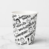 Erdnusszeichen Graffiti Muster Pappbecher (Rückseite)