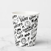 Erdnusszeichen Graffiti Muster Pappbecher (Links)