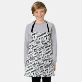 Erdnusszeichen Graffiti Muster Schürze (Getragen)