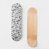 Erdnusszeichen Graffiti Muster Skateboard (Vorderseite)