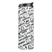 Erdnusszeichen Graffiti Muster Thermosbecher (Nach links gedreht)