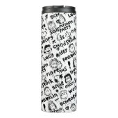 Erdnusszeichen Graffiti Muster Thermosbecher (Rückseite)