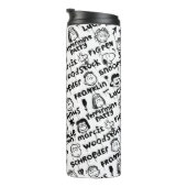 Erdnusszeichen Graffiti Muster Thermosbecher (Nach rechts gedreht)