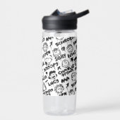 Erdnusszeichen Graffiti Muster Trinkflasche (Links)