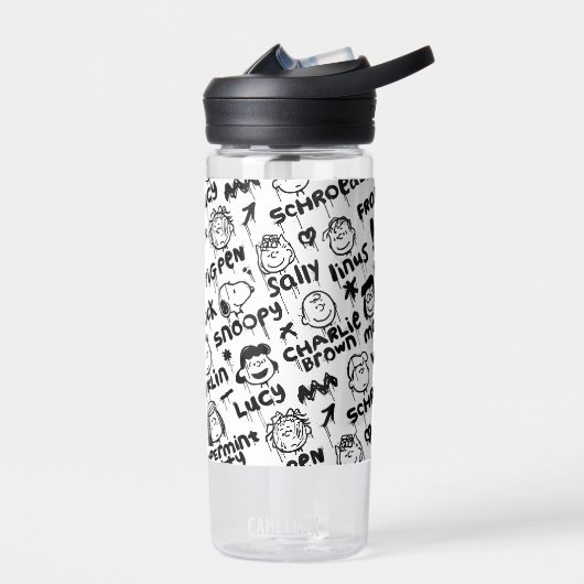 Erdnusszeichen Graffiti Muster Trinkflasche (Links)