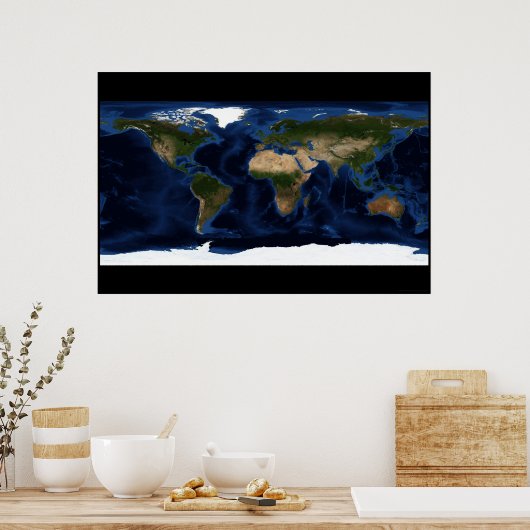 Erdoberfläche 78x52 (72x48) poster (Küche)