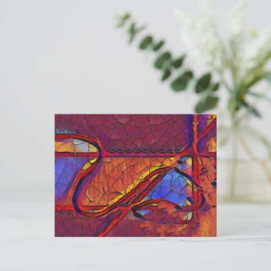 Erdoberfläche getrocknet postkarte (Stehend Vorderseite)