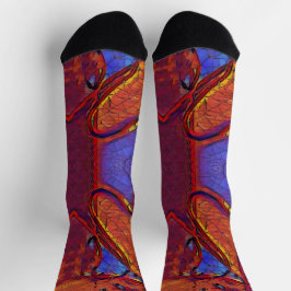 Erdoberfläche getrocknet socken