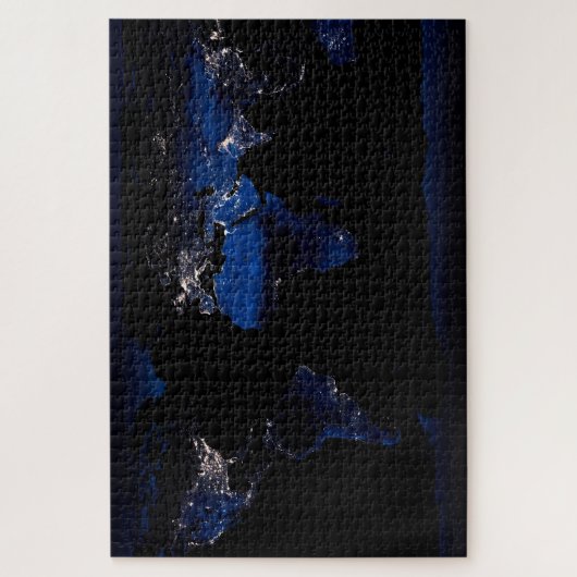 Erdoberfläche und Inseln vom Weltraum aus Puzzle (Vertikal)