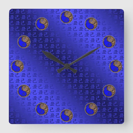 Erdochs Quadratische Wanduhr (Vorderseite)