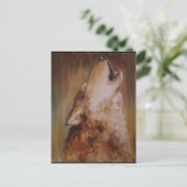 Erdöl-Farbwolf Postkarte (Stehend Vorderseite)