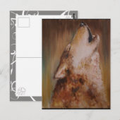 Erdöl-Farbwolf Postkarte (Vorne/Hinten)