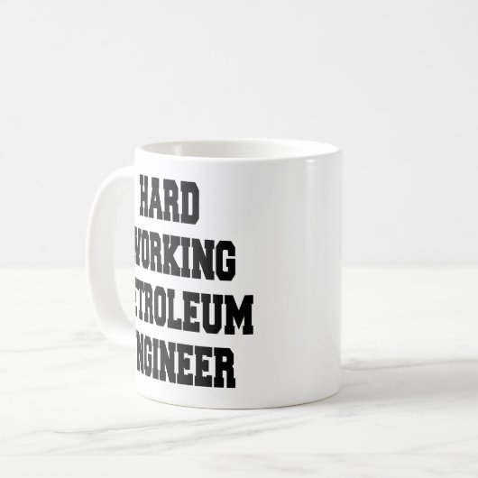 Erdöl-Ingenieur Kaffeetasse (Vorderseite Links)