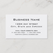 Erdölbohrungs-Anlage, Blitz-Sonnenaufgang Visitenkarte (Rückseite)