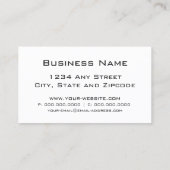 Erdölbohrungs-Anlage-Silhouette, Metallblick Visitenkarte (Rückseite)