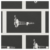 Erdölbohrungs-Anlage-Silhouette Stoff (Nahaufnahme)