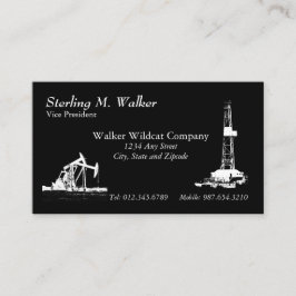 Erdölbohrungs-Anlage und Öl-Pumpanlagen Visitenkarte