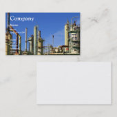 Erdölraffinerie Visitenkarte (Vorne/Hinten)