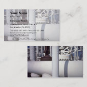 Erdölraffinerierohrleitung Visitenkarte (Vorne/Hinten)