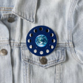 Erdphasen und Mondphasen, auf einem Hintergrund de Button (Beispiel)