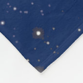 Erdphasen und Mondphasen im Hintergrund der Sterne Fleecedecke (Ecke)