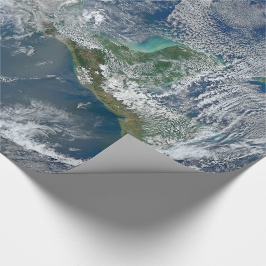 Erdplaneten-Foto vom Raum Geschenkpapier (Ecke)