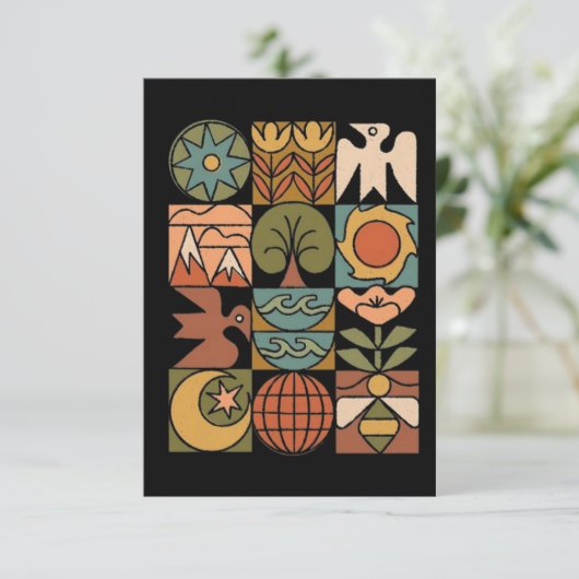 Erdrealm Dankeskarte (Stehend Vorderseite)