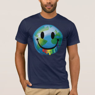 Erdregenbogen-großer Mund T-Shirt