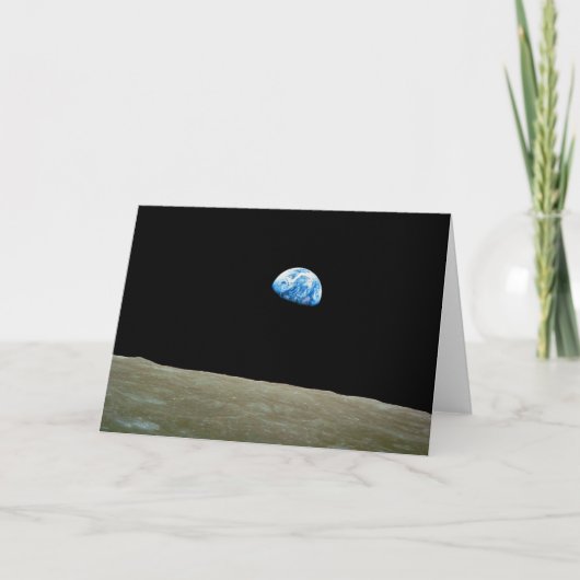 Erdreich der Apollo-8-Mission Karte (Vorderseite)