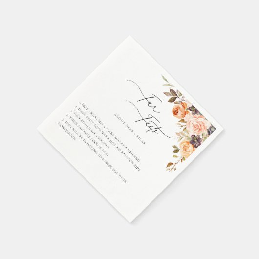 Erdreich-Herbst-Flora-Funke Serviette (Ecke)