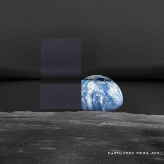 Erdreich über dem Mond, Apollo 11, 1969 Dekoupage Seidenpapier