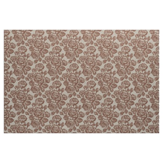 Erdrose Mocca Stoff (Yard (91,4 cm))