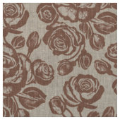 Erdrose Mocca Stoff (Muster)