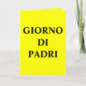 Erdsammlungs-glücklicher Vatertag (ITALIENISCH) Karte (Vorderseite)