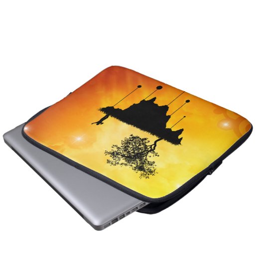 Erdscheibe Laptopschutzhülle (Vorne Knopf)