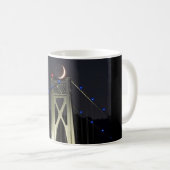 Erdscheinter Crescent Moon auf einer Brücke Kaffeetasse (VorderseiteRechts)