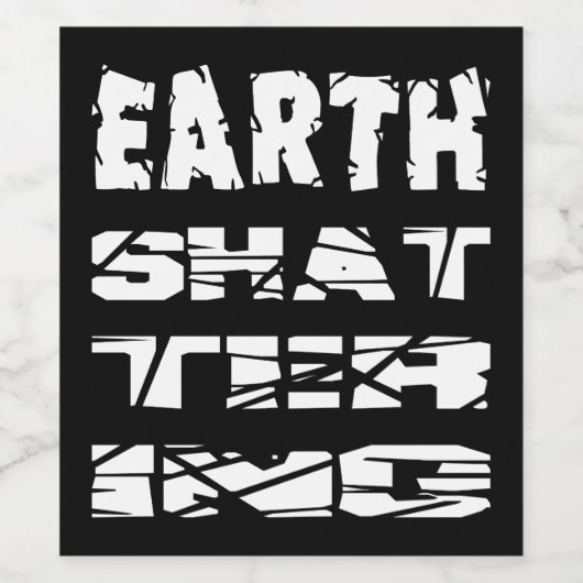 Erdschlüpfen Weinetikett (Einzelnes Label)