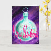 Erdschmuck Frohe Weihnachten Karte (Gelbe Blume)