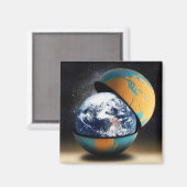 Erdschutz Magnet (Vorderseite/Rückseite)