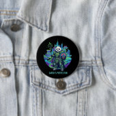 Erdschutz-Panda-Ritter | Solarpunk Öko Button (Beispiel)