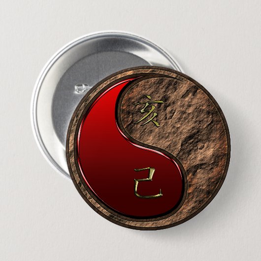 Erdschwein Button (Vorne & Hinten)