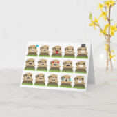 Erdschweinchen Karte (Gelbe Blume)