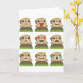 Erdschweinchen Karte (Gelbe Blume)