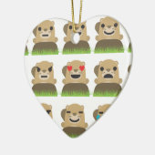 Erdschweinchen Keramik Ornament (Links)