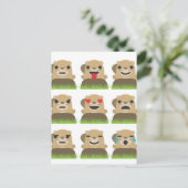 Erdschweinchen Postkarte (Stehend Vorderseite)