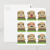 Erdschweinchen Postkarte (Vorne/Hinten)