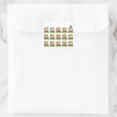 Erdschweinchen Quadratischer Aufkleber (Tasche)